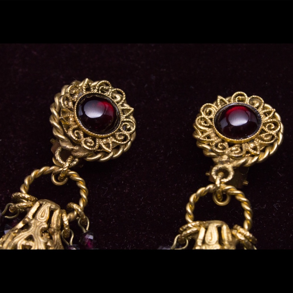 Pierre Lorion Sylvia Karels Paris Clip-On Earrings